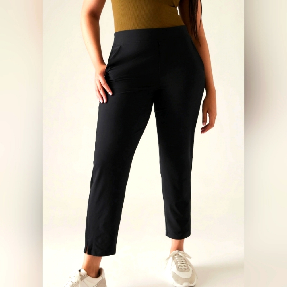 Athleta Brooklyn Ankle Pant, Black, size 14